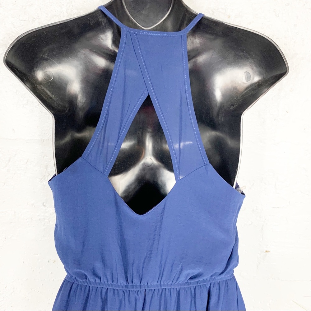 Anthropologie Midi Blue Dress - Picture 5 of 8